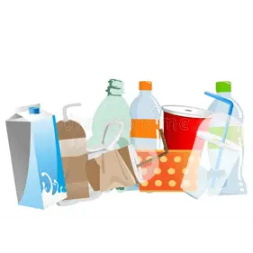 Plastic bottle and Cans